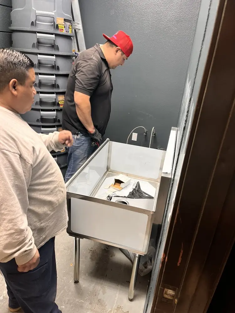 Commercial plumbing and sink installation in Shiloh